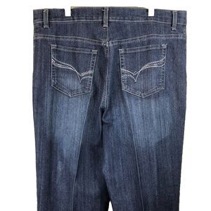 Gloria Vanderbilt Amanda Blue Jeans Women’s Sz 14 Embroidered & Studded Pockets